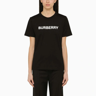 Burberry Crew-neck T-shirt With Logo In Black