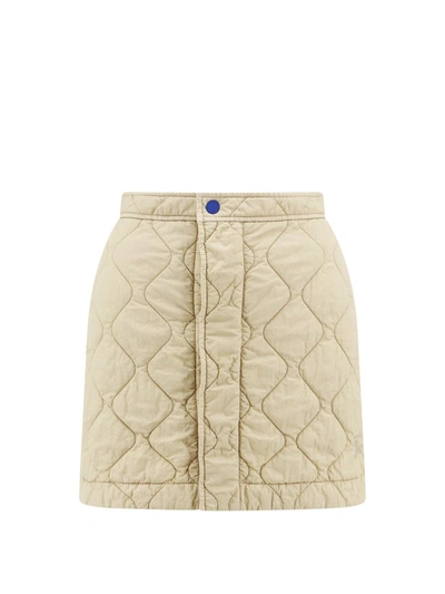 Burberry Quilted Skirt In Beige