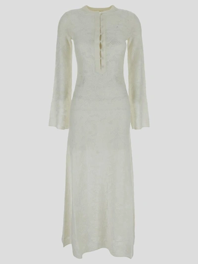 Chloé Dress In Iconic Milk