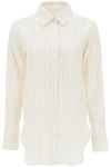 CLOSED CLOSED STRIPED COTTON-WOOL SHIRT