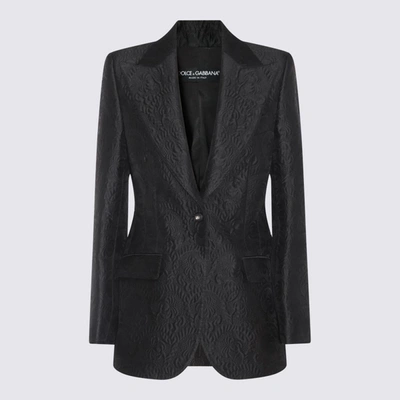 Dolce & Gabbana Black Cotton Blazer