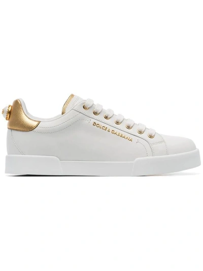 Dolce & Gabbana Sneakers With Decoration In White