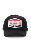 DSQUARED2 DSQUARED2 BASEBALL CAP WITH EMBROIDERED PATCH