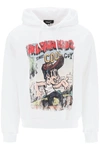 DSQUARED2 DSQUARED2 HOODIE WITH GRAPHIC PRINT