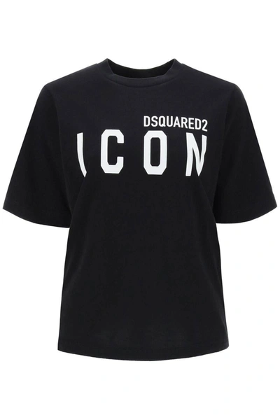 Dsquared2 Icon Crew-neck T-shirt In Black