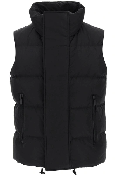 Dsquared2 Quilted Down Vest In Black