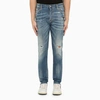 DSQUARED2 DSQUARED2 REGULAR WASHED DENIM JEANS WITH WEAR