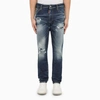 DSQUARED2 DSQUARED2 REGULAR WASHED DENIM JEANS WITH WEAR