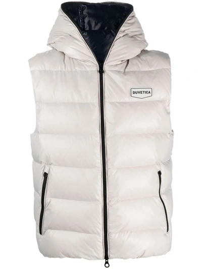 Duvetica Padded Feather-down Gilet In Grey
