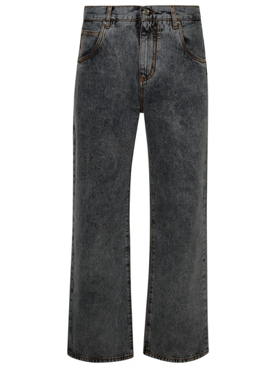 Etro Grey Cotton Denim Jeans