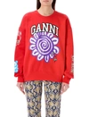 GANNI GANNI FLOWER SWEATSHIRT