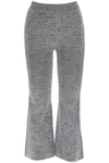 GANNI GANNI STRETCH KNIT CROPPED PANTS