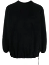 Gramicci Black Logo Crewneck Sweatshirt In Black