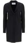 Harris Wharf London Single-breasted Midi Coat In Black