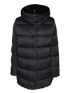 Herno Women's Down Jacket With Bib And Cruelty-free Fur Hood In Black