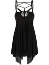 Isabel Marant Diana Macramé-trim Minidress In 01bk Black