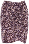 Isabel Marant Étoile Angelica Viscose Mini Skirt In Multicolor