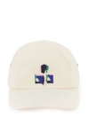Isabel Marant Ivory Cotton Tedji Baseball Cap In White