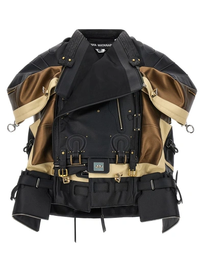 JUNYA WATANABE JUNYA WATANABE PATCHWORK BIKER JACKET