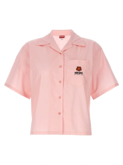 Kenzo Boke Flower Cotton Shirt In Pink
