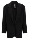Norma Kamali Single-breasted Buttoned Blazer In Black