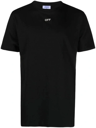 Off-white Off White T-shirts And Polos In Black Whit