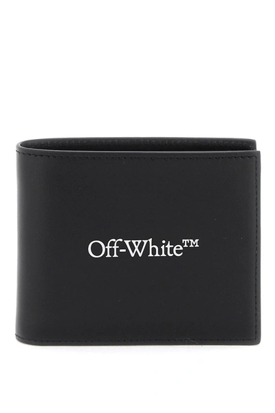 Off-white Off White Bookish Logo Bi Fold Wallet In Black