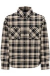 OFF-WHITE OFF-WHITE FLANNEL SHIRT WITH LOGOED CHECK MOTIF
