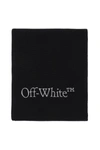 OFF-WHITE OFF-WHITE WOOL SCARF WITH LOGO EMBROIDERY