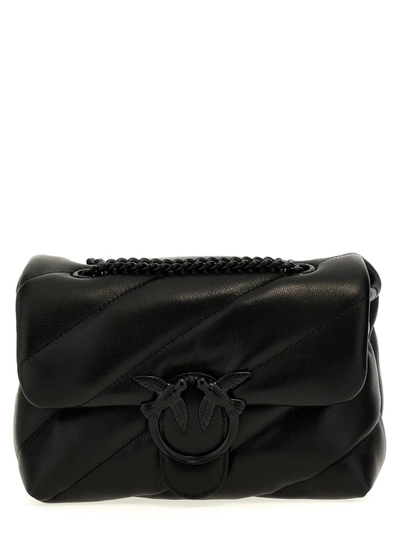 Pinko 'mini Love Bag Puff Maxi Quilt' Crossbody Bag In Black