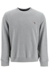 Ps By Paul Smith Ps Paul Smith Zebra Logo Sweatshirt With Zebra Logo In Grey