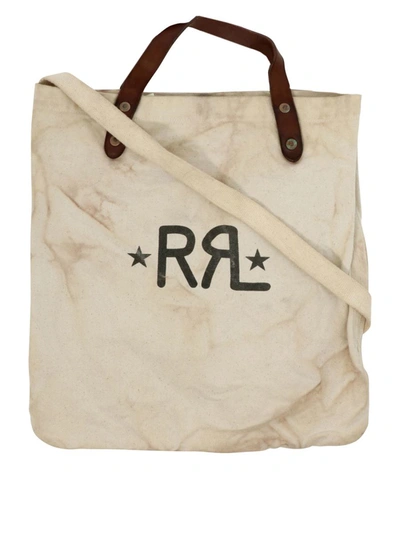 Rrl By Ralph Lauren "" Tote Bag With Logo In Beige