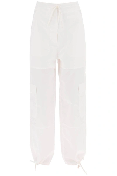 Totême Cotton Cargo Pants In White