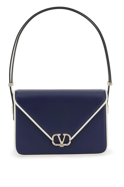 Valentino Garavani 'letter Bag' Shoulder Bag In Blue