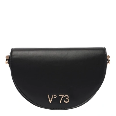 V73 Black Bamboo Crossbody Bag.