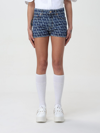 Valentino Garavani Toile Iconographe Denim Shorts In Multicolor