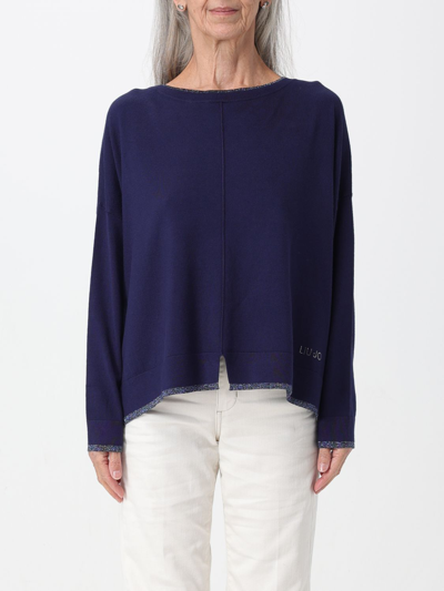 Liu •jo Cardigan Liu Jo Woman Color Blue In Blue