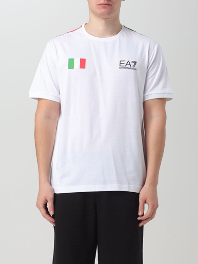 Ea7 T-shirt  Men Color White