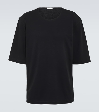 Lemaire Cotton Jersey Top In Black