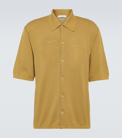 Lemaire Cotton Polo Shirt In Yellow