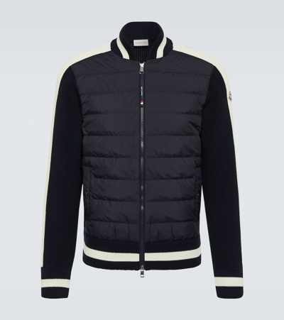 Moncler Down Jacket In Blue