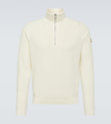 MONCLER COTTON AND CASHMERE TURTLENECK SWEATER