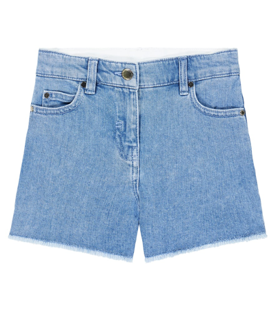 Stella Mccartney Kids' Denim Shorts In Blue