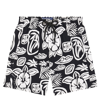 Vilebrequin Printed Swim Trunks In Black