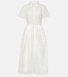 SELF-PORTRAIT 刺绣棉质中长连衣裙