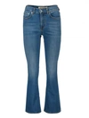 Roy Rogers Blue Five-pocket Jeans With Logo Patch On The Back In Denim