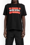 Sacai Know Future Printed T-shirt In Black