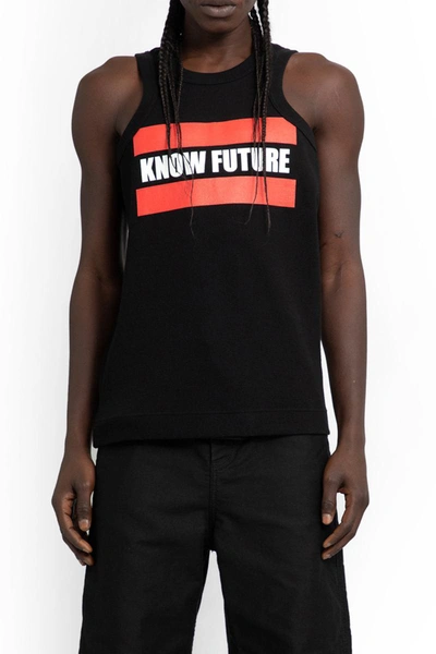 Sacai Black 'know Future' Tank Top