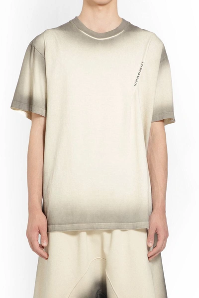 Y/project Pinched Logo T-shirt In Neutrals