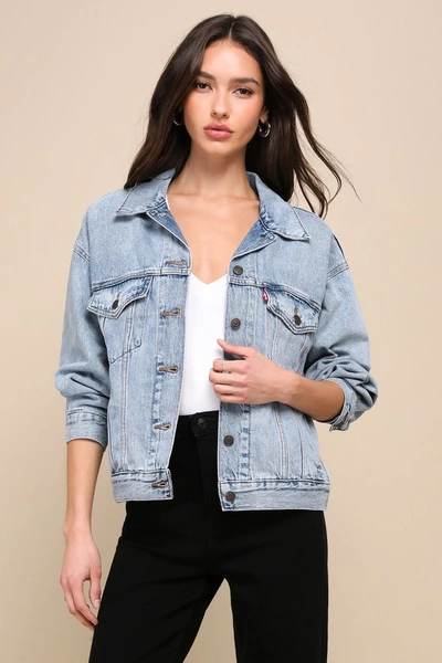 Levi's 90s Trucker Light Wash Denim Jacket In Blue